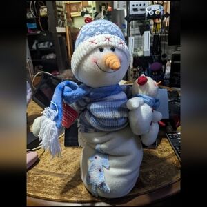 TJ's Collection Christmas Extending Snowman Plush